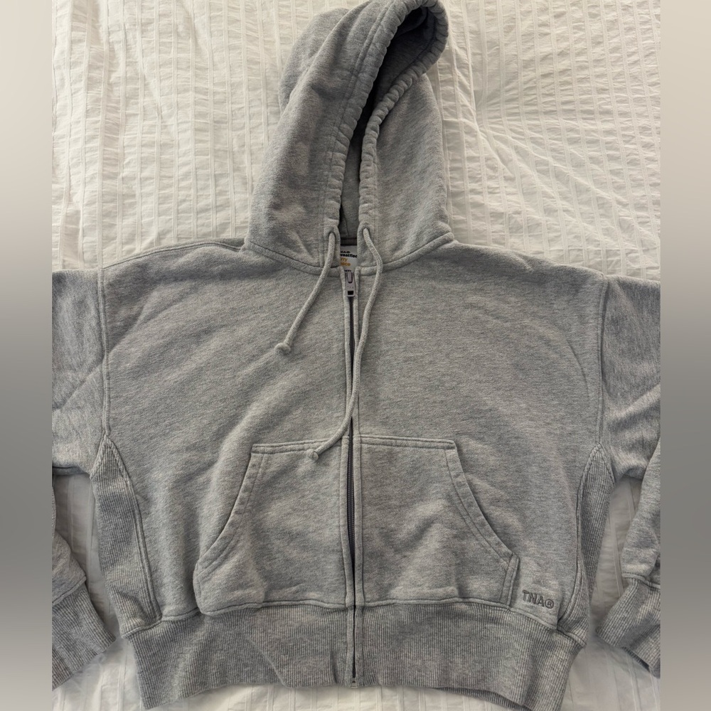TNA Gray Zip-Up Hoodie